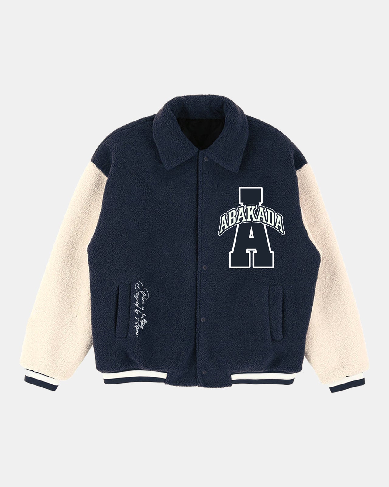 AGILA SHERPA JACKET (NAVY/CREAM)