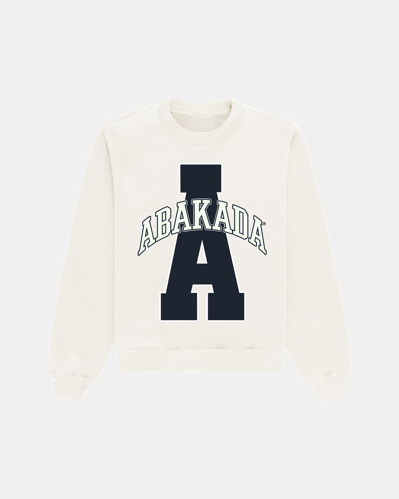 Classic Varsity Crewneck (White)