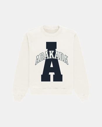 Classic Varsity Crewneck (White)
