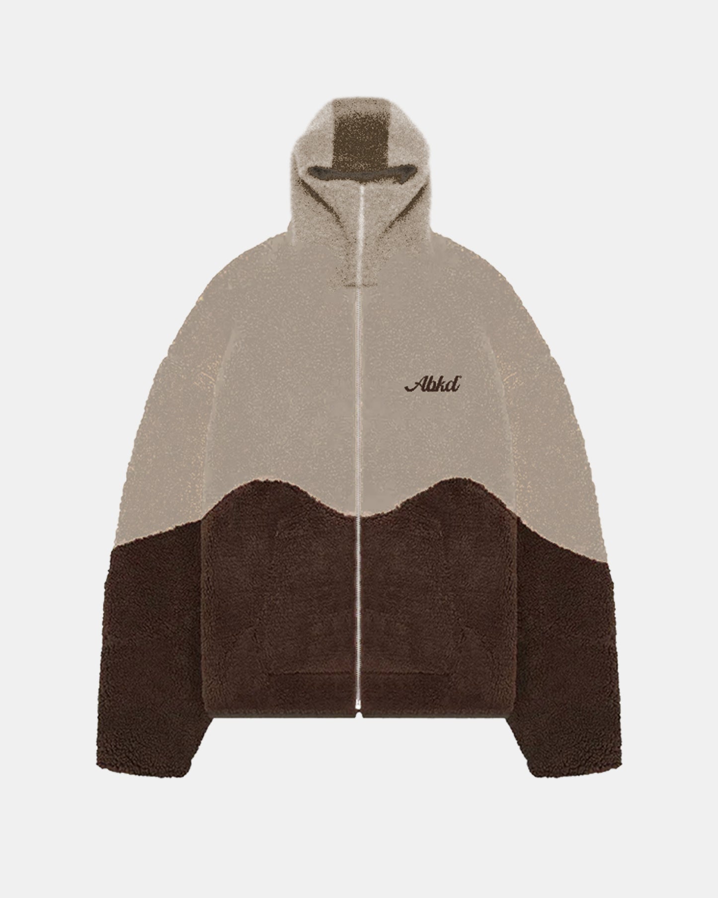 Sherpa Fleece Jacket (Brown/Tan)
