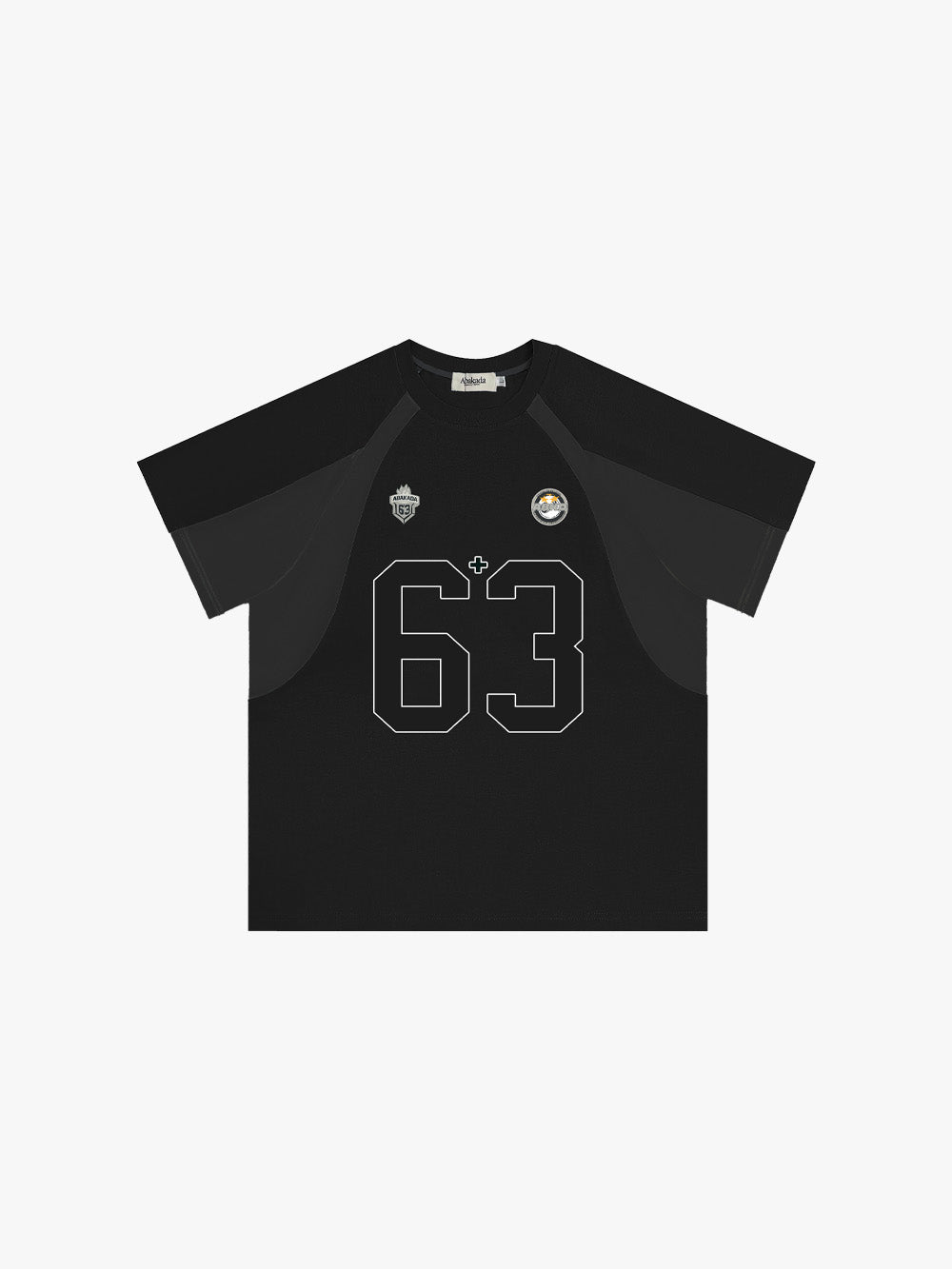 +63 COLORBLOCK TEE (BLACK/GREY)