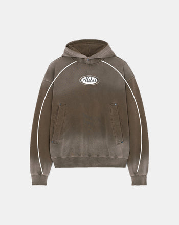 Heritage Dyed Hoodie (Washed Brown)