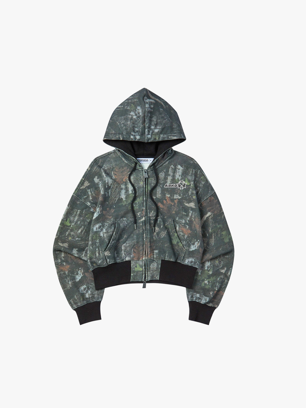 CAMO ZIP-UP HOODIE