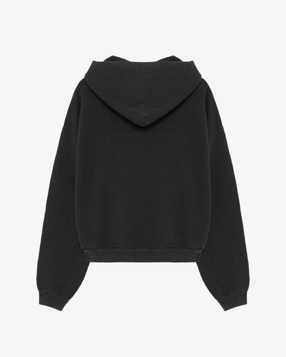 HERITAGE ZIPPER HOODIE (WASHED GRAY)