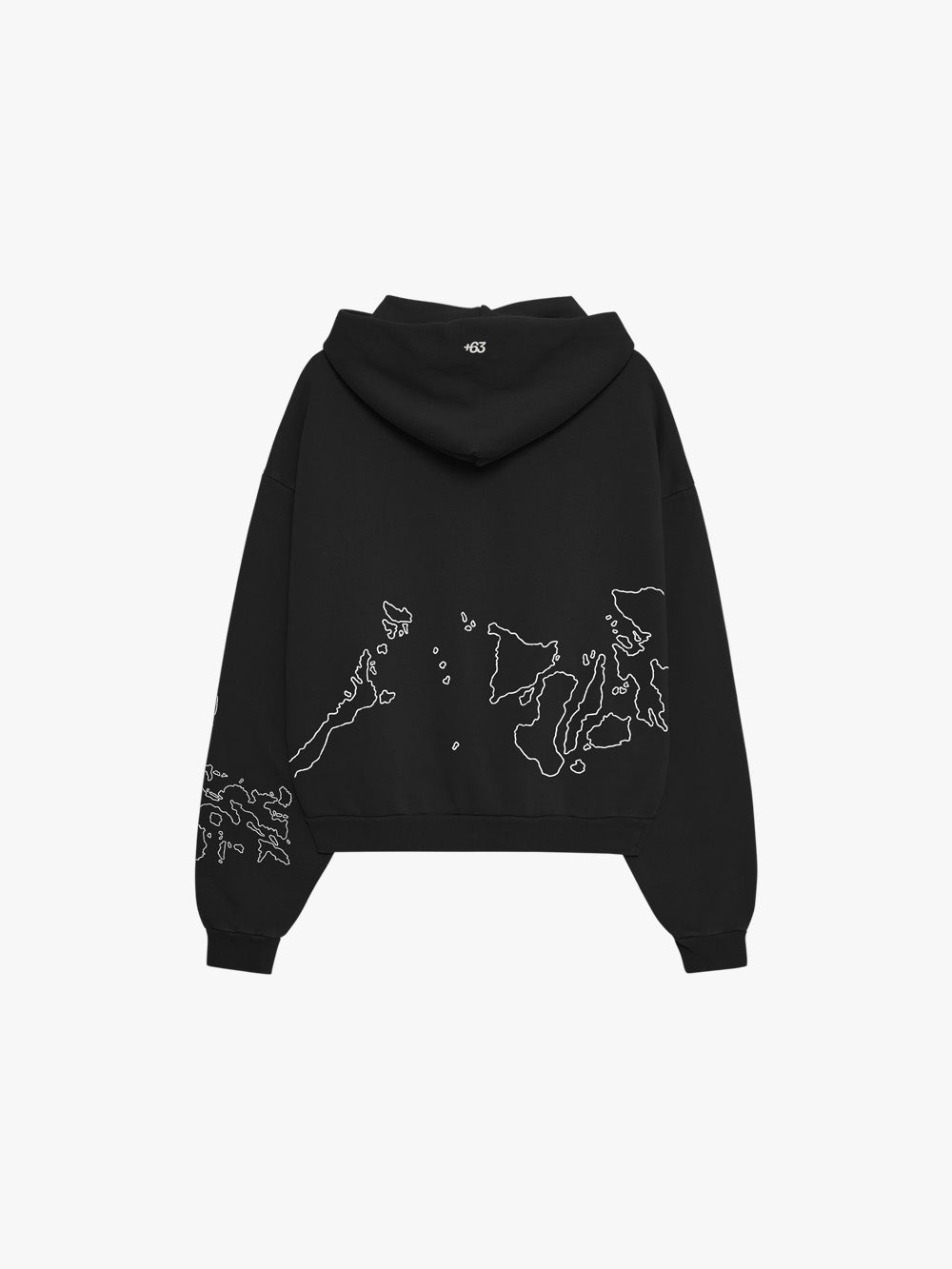 MAPA ZIP-UP HOODIE (BLACK)