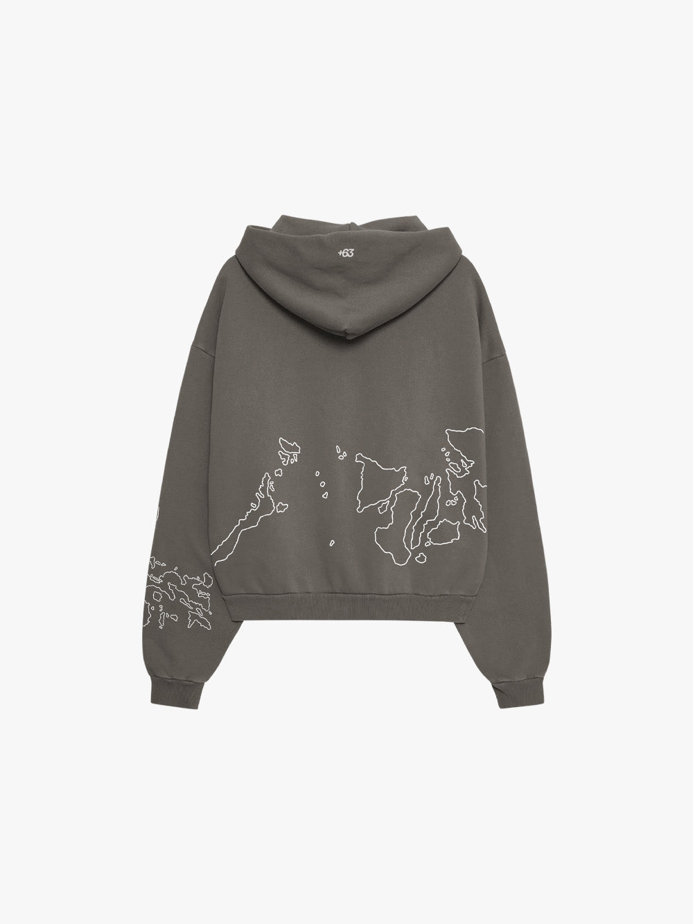 MAPA ZIP-UP HOODIE (GREY)