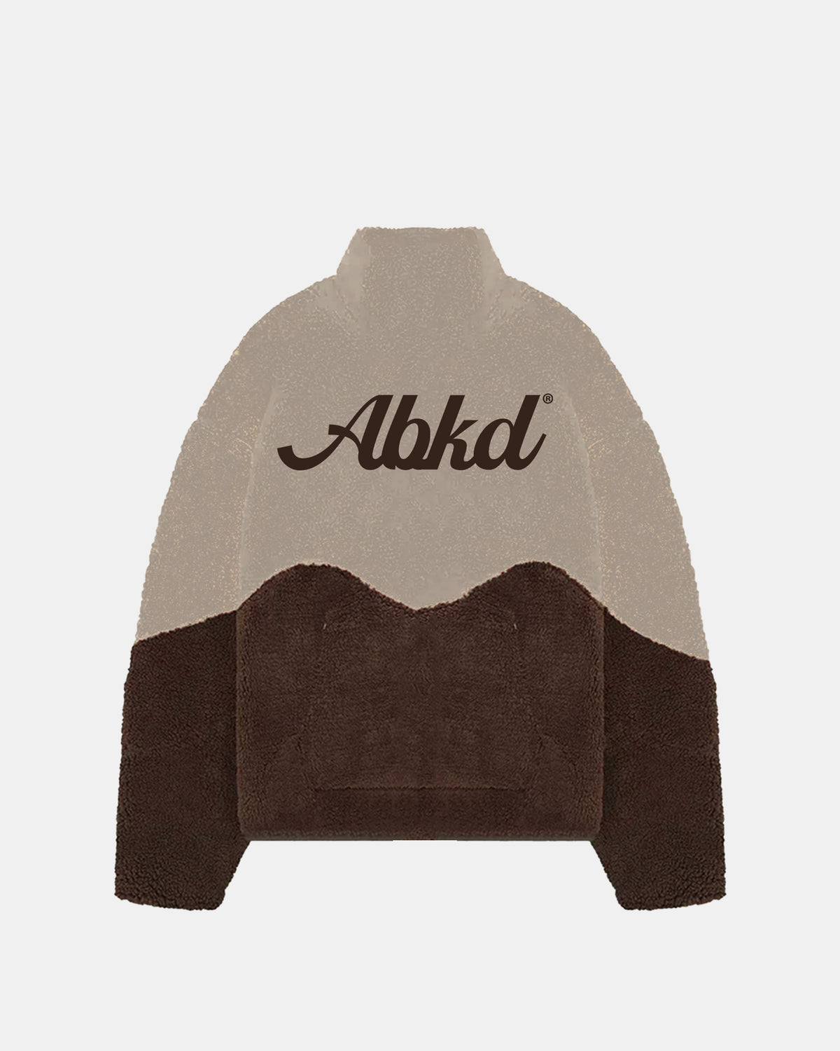 Sherpa Fleece Jacket (Brown/Tan)