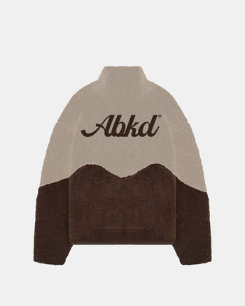 Sherpa Fleece Jacket (Brown/Tan)