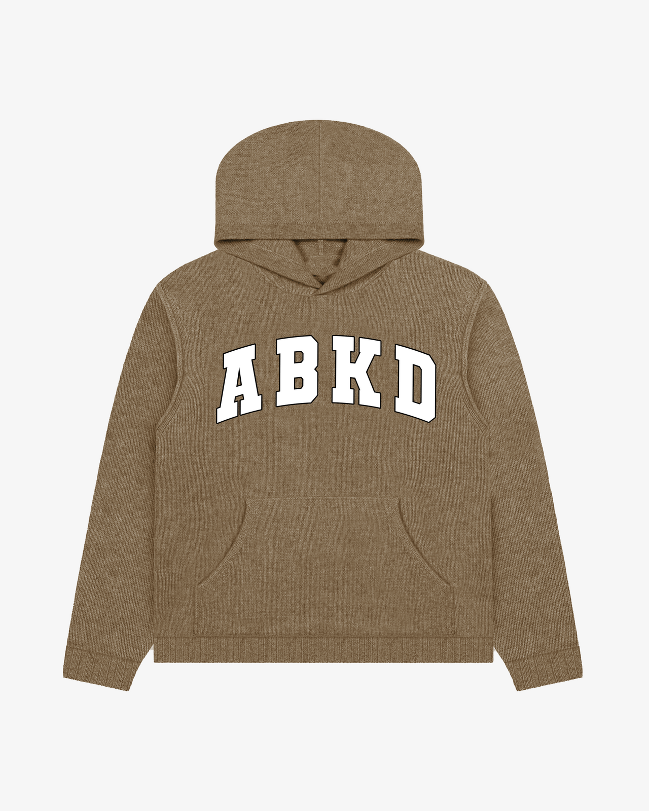 OVERSIZED KNIT HOODIES (TAN)