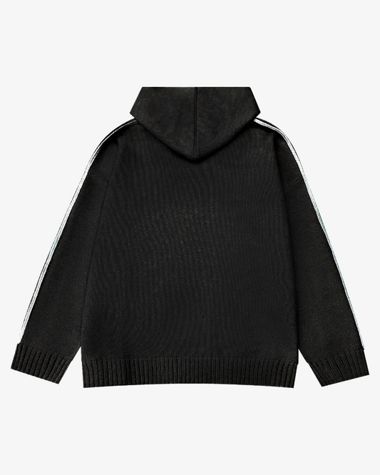CLASSIC KNITTED HOODIES (BLACK)