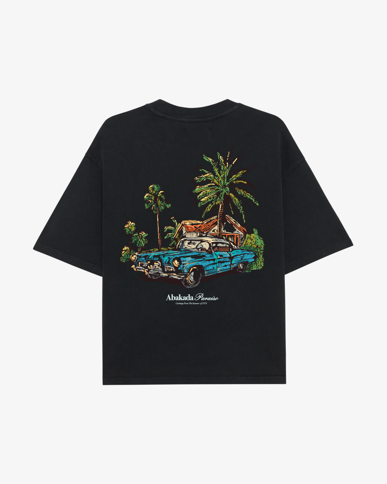 CLASSIC PALM TREE TEE (VINTAGE BLACK)