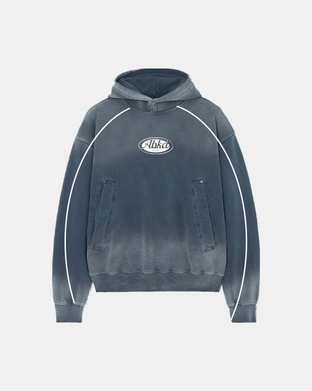 Heritage Dyed Hoodie (Washed Blue)