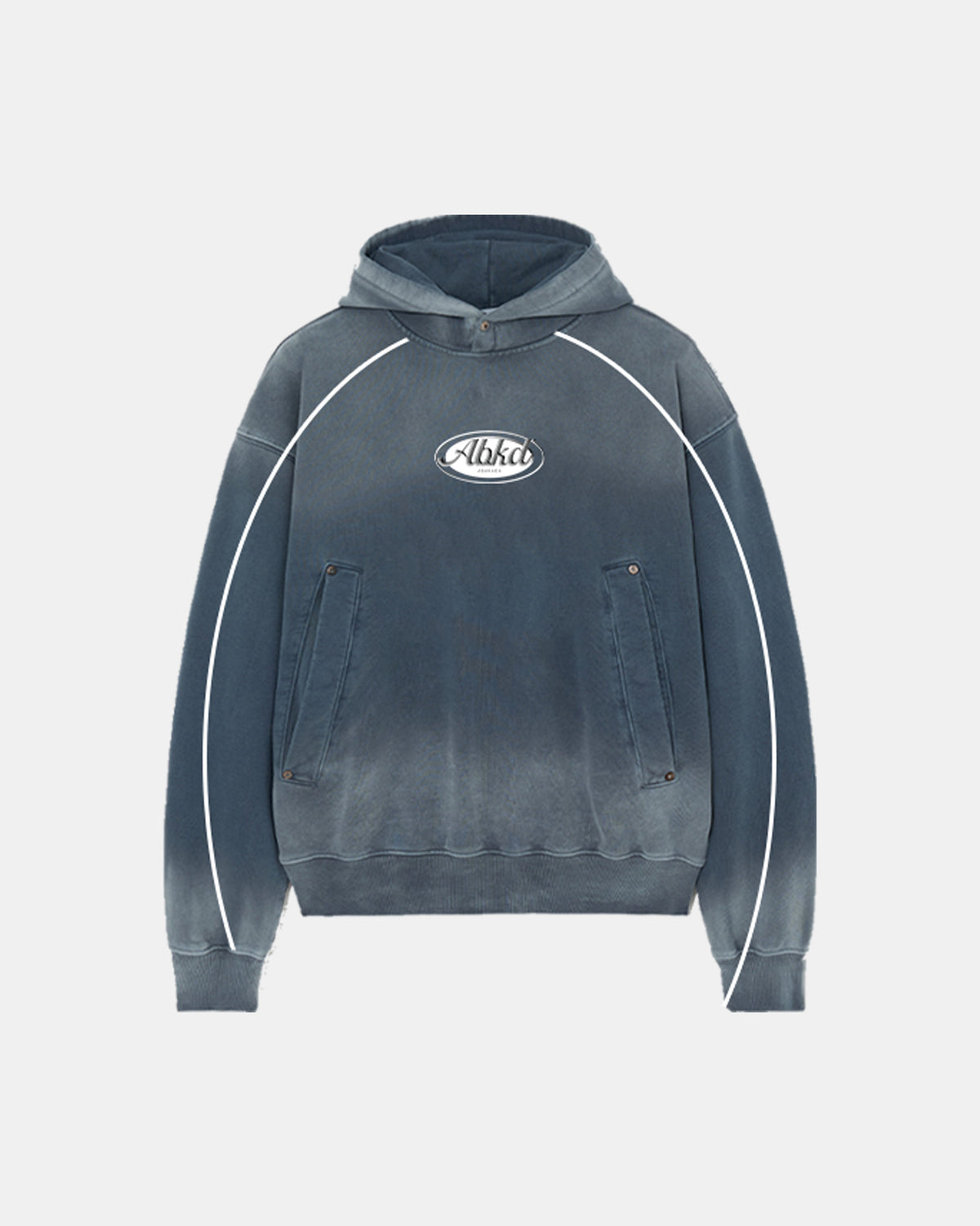 Heritage Dyed Hoodie (Washed Blue)
