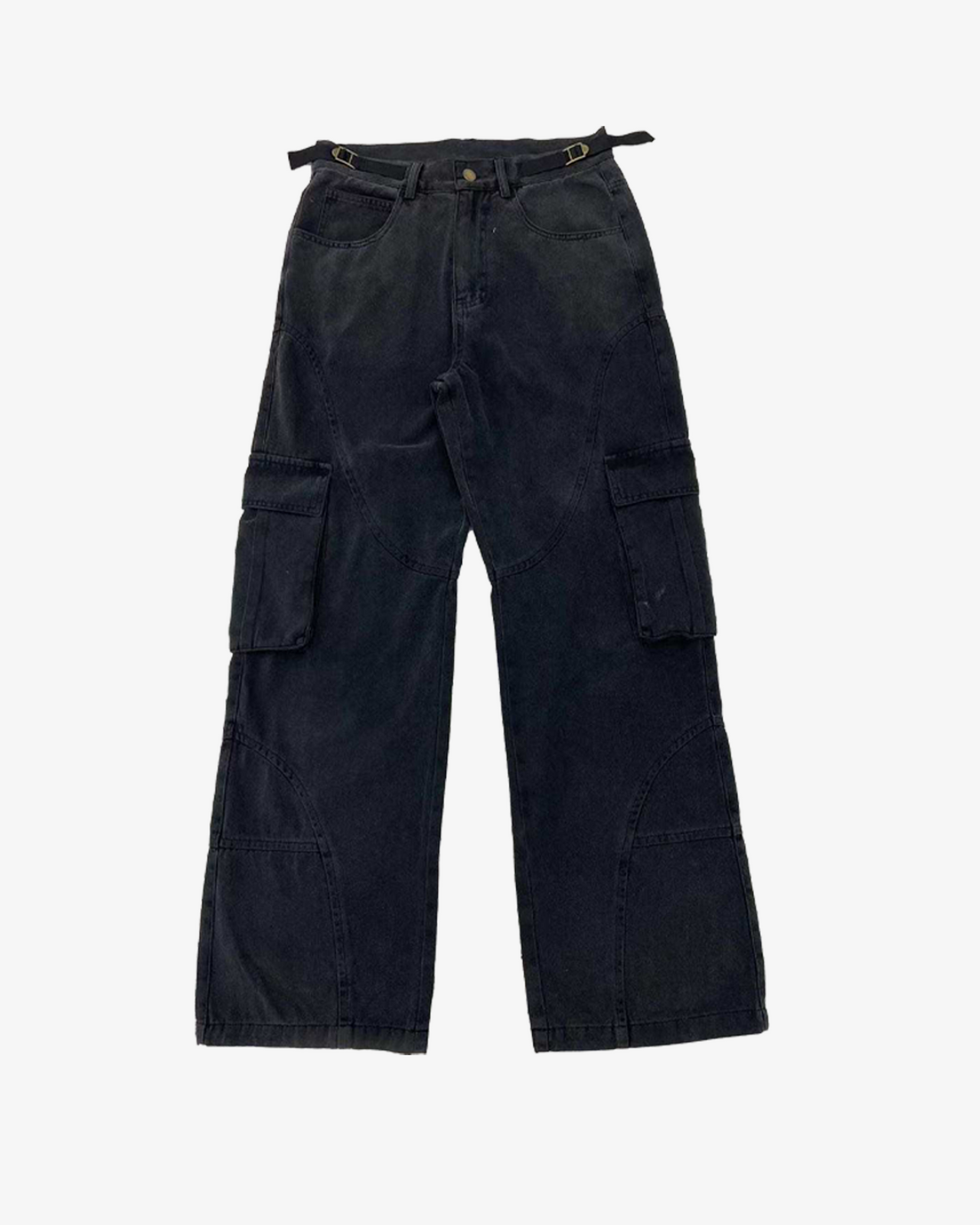 CARGO BAGGY PANTS (BLACK)