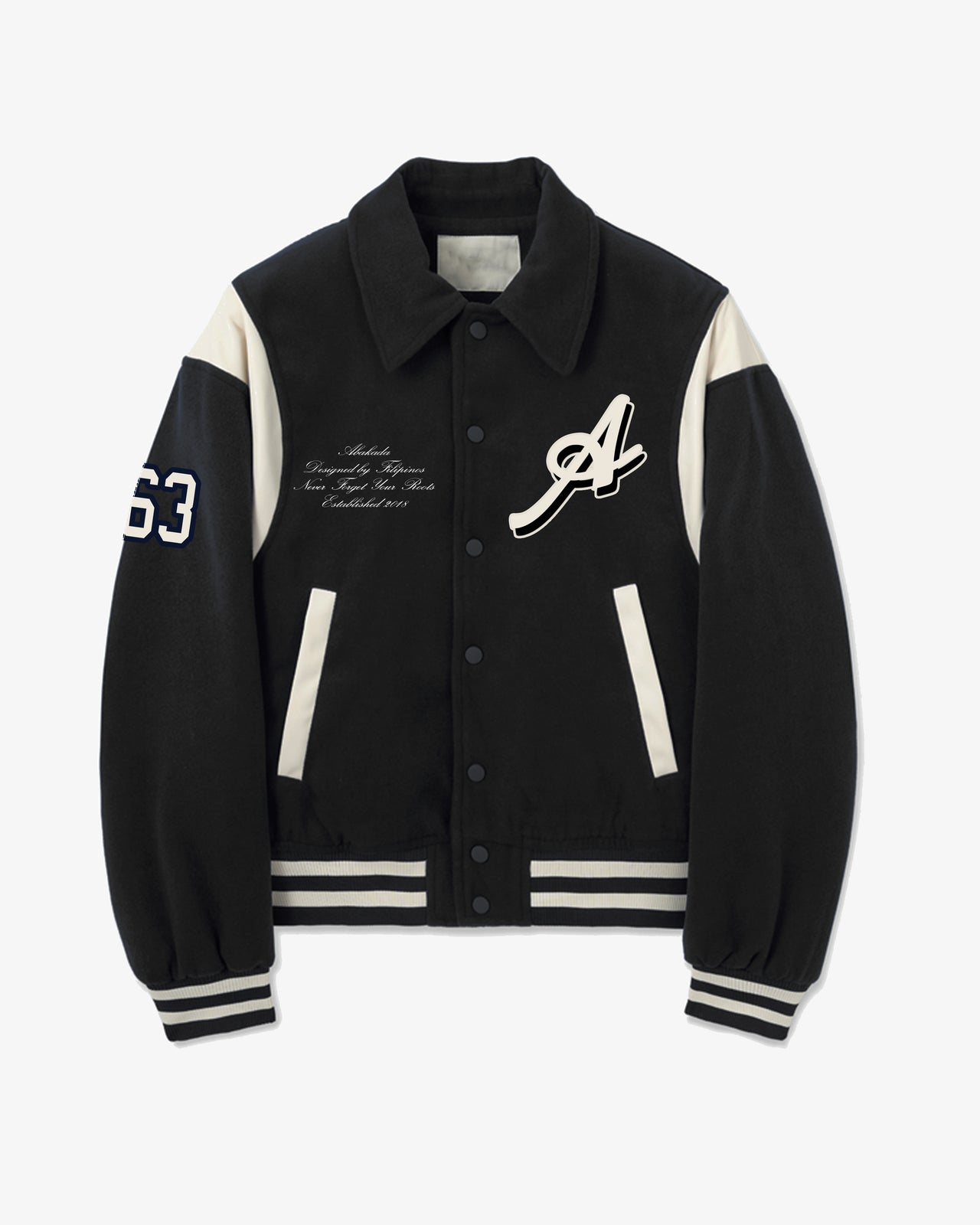 CLASSIC WOOL VARSITY JACKET (BLACK)