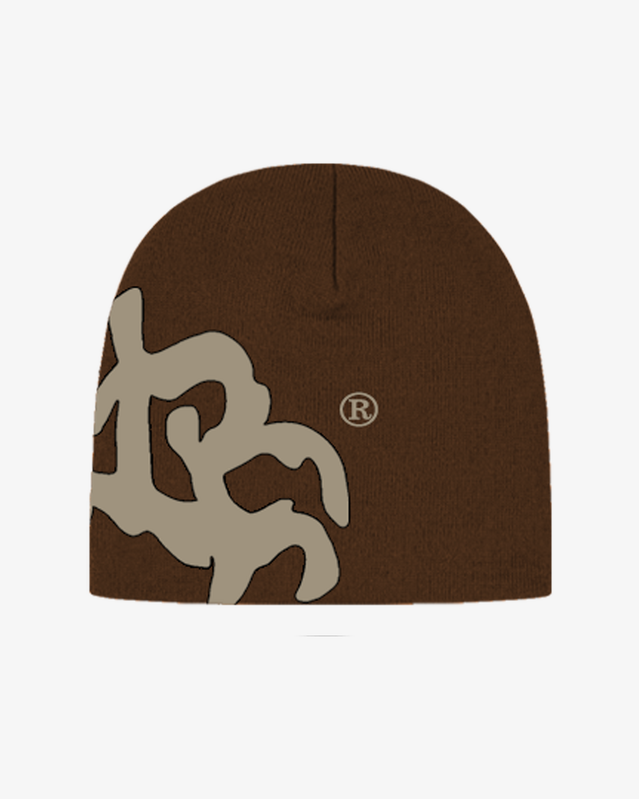 HEAVY KNIT BEANIE (BROWN)