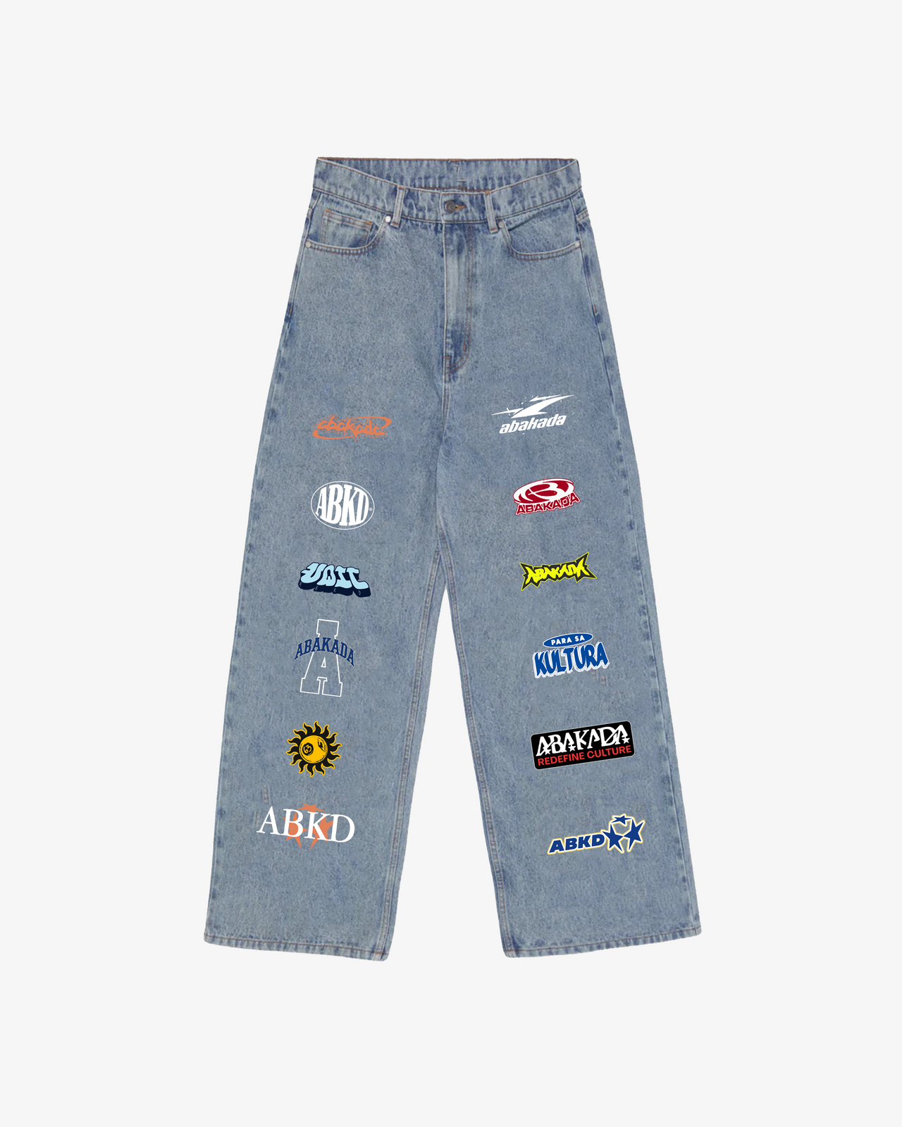 HERITAGE LOOSE DENIM JEANS (WASHED BLUE)