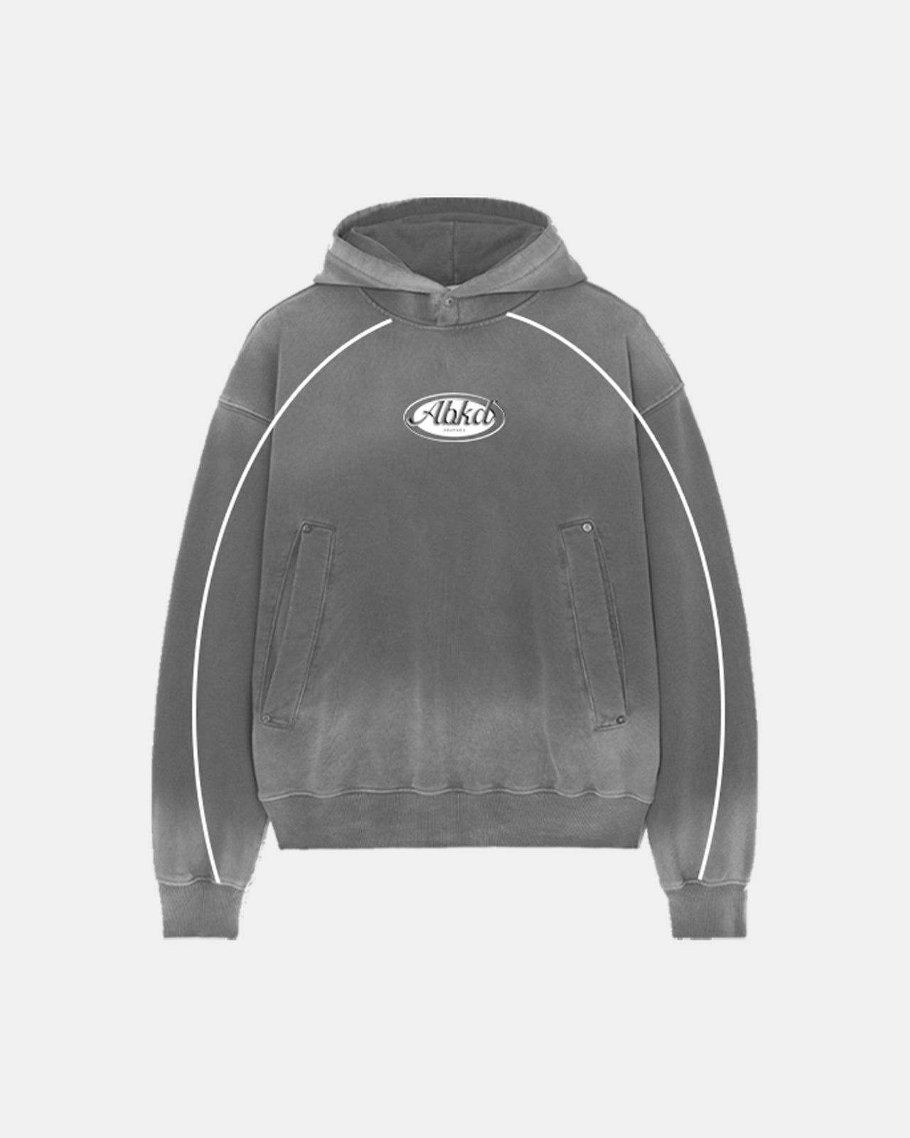 HERITAGE DYED HOODIE (WASHED GREY)
