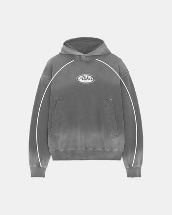HERITAGE DYED HOODIE (WASHED GREY)