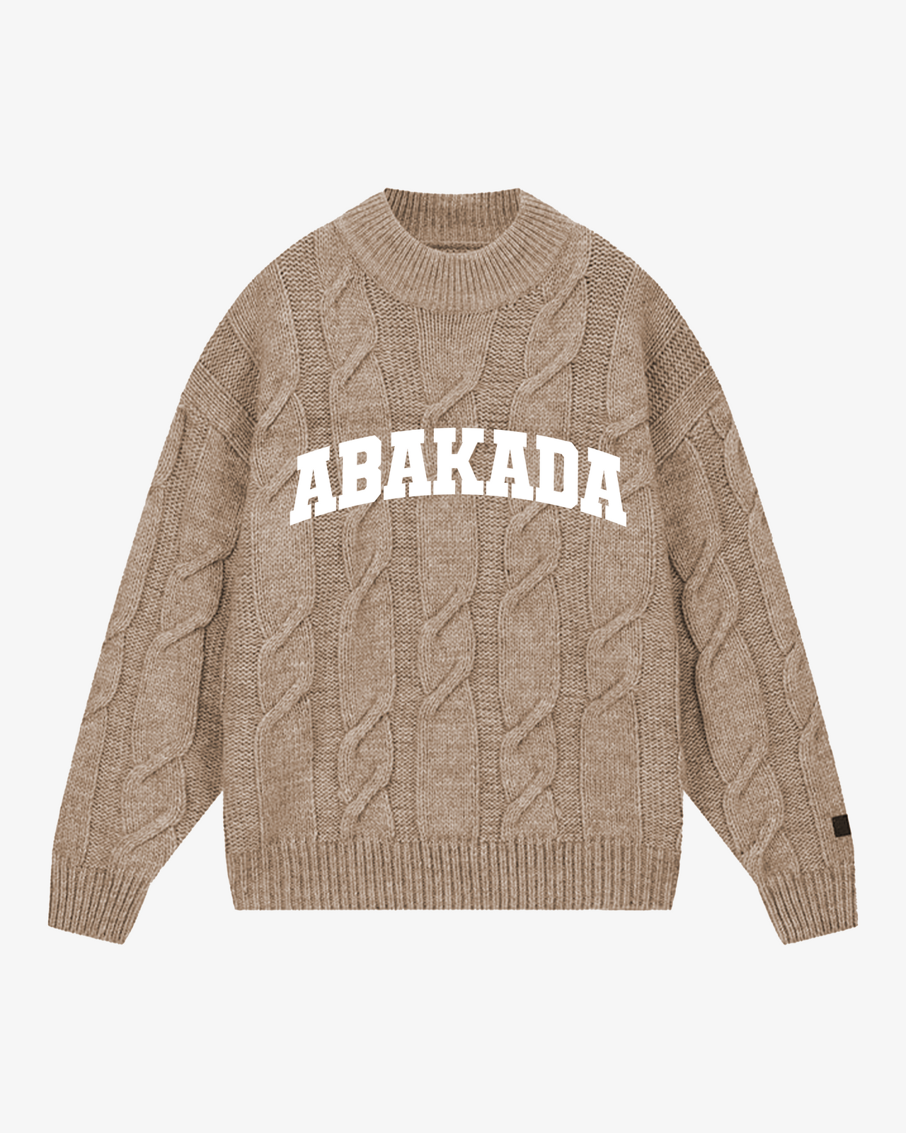 JACQUARD KNIT SWEATER (TAN)