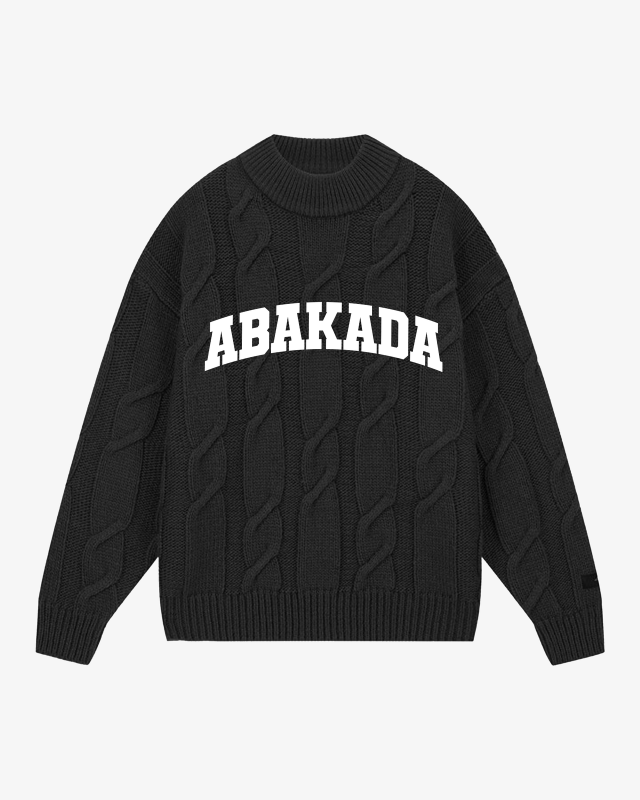 JACQUARD KNIT SWEATER (BLACK)