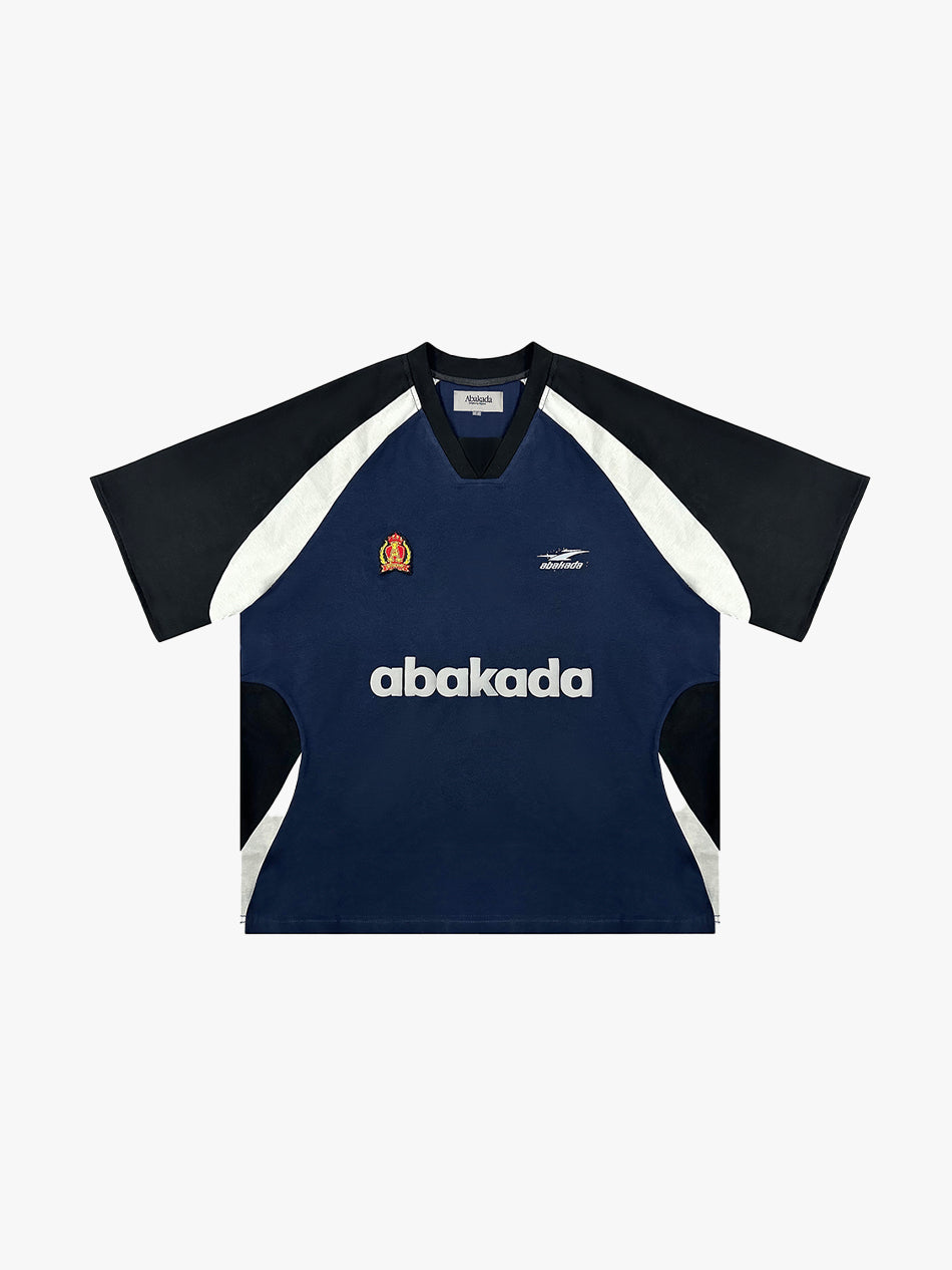 COLORBLOCK JERSEY TEE (NAVY/BLACK)