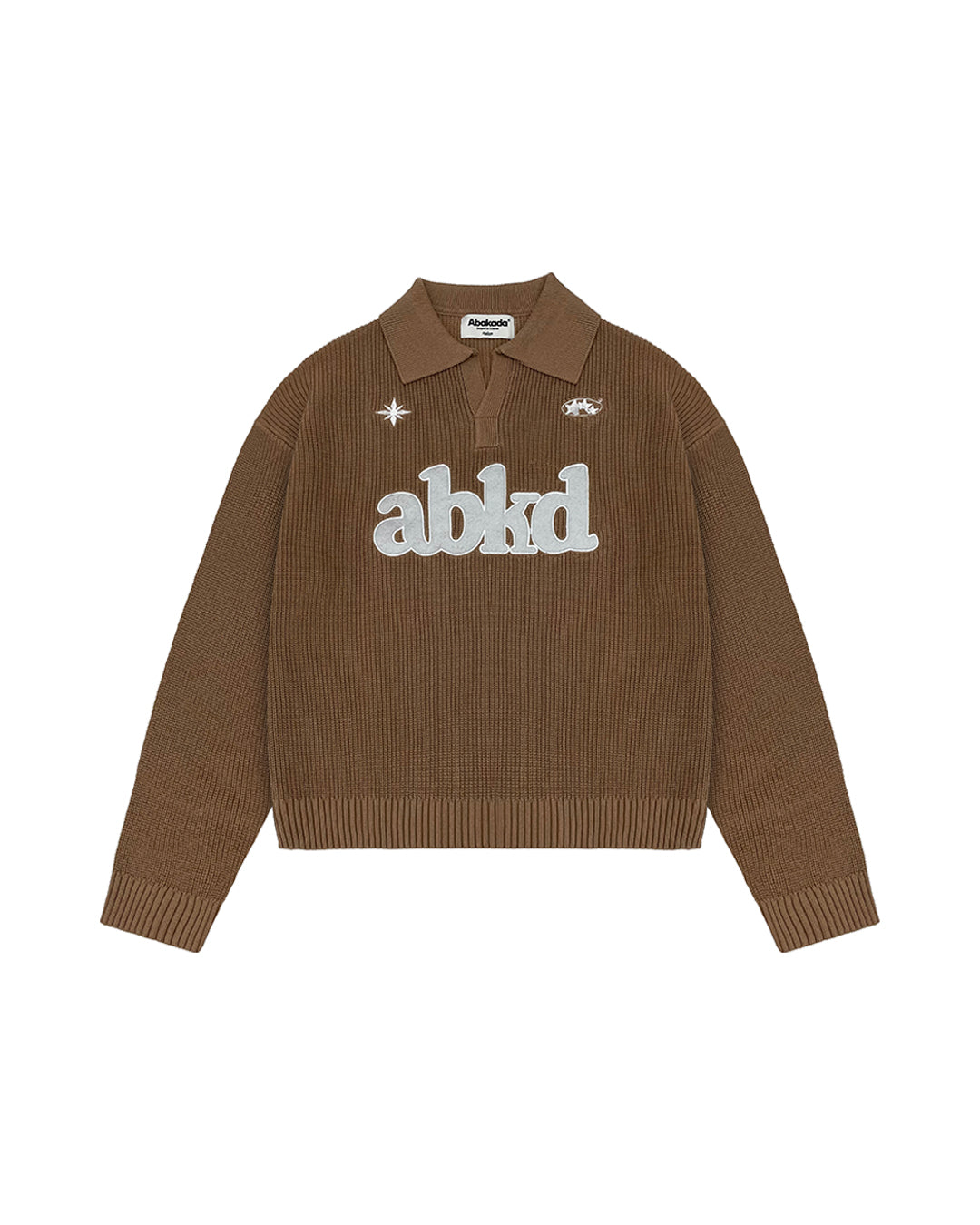 KNITTED POLO JUMPER (TAN)