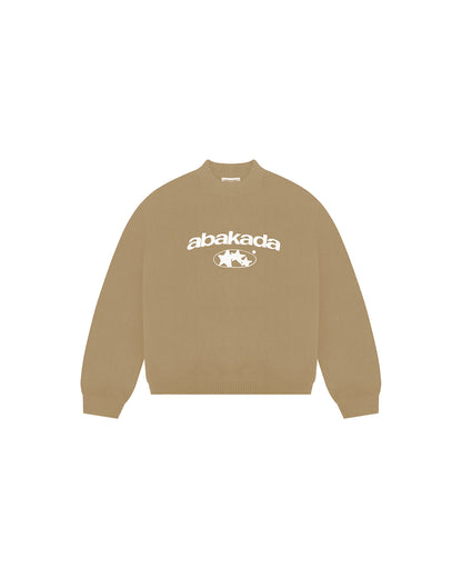 3 STAR KNITTED SWEATER (TAN)