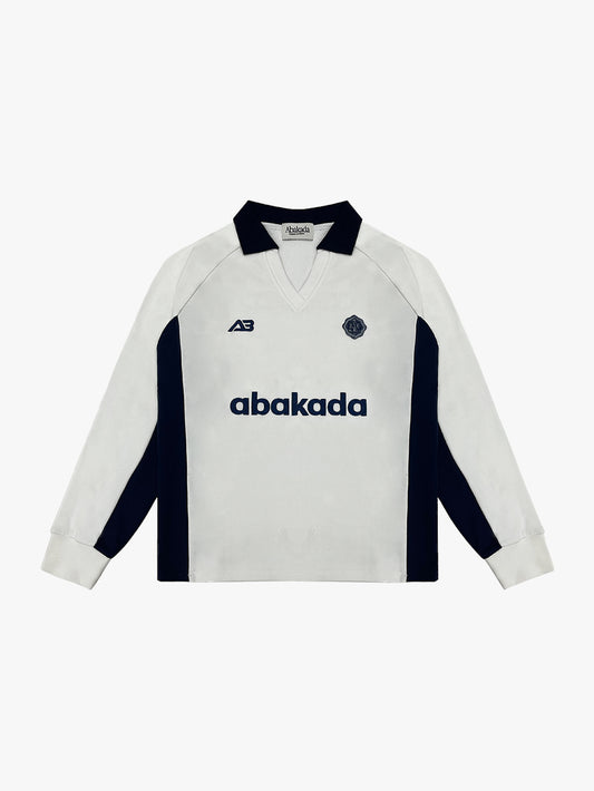 FOOTBALL LONGSLEEVE JERSEY (WHITE/NAVY)