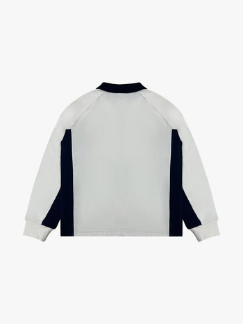 FOOTBALL LONGSLEEVE JERSEY (WHITE/NAVY)