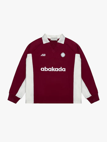 FOOTBALL LONGSLEEVE JERSEY (MAROON/WHITE)