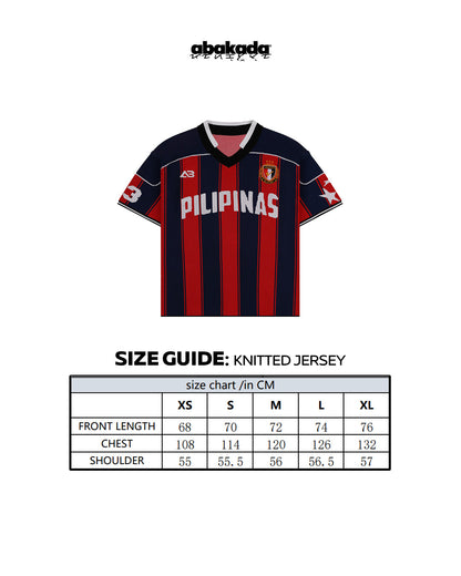 REVERSED PILIPINAS KNITTED JERSEY (BLUE/RED)