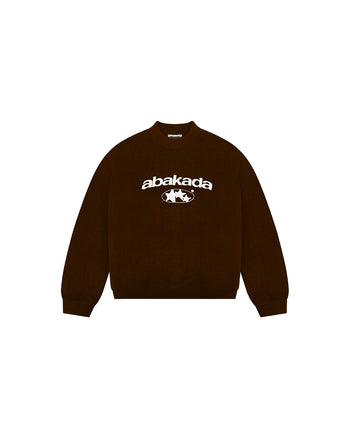 3 STAR KNITTED SWEATER (BROWN)
