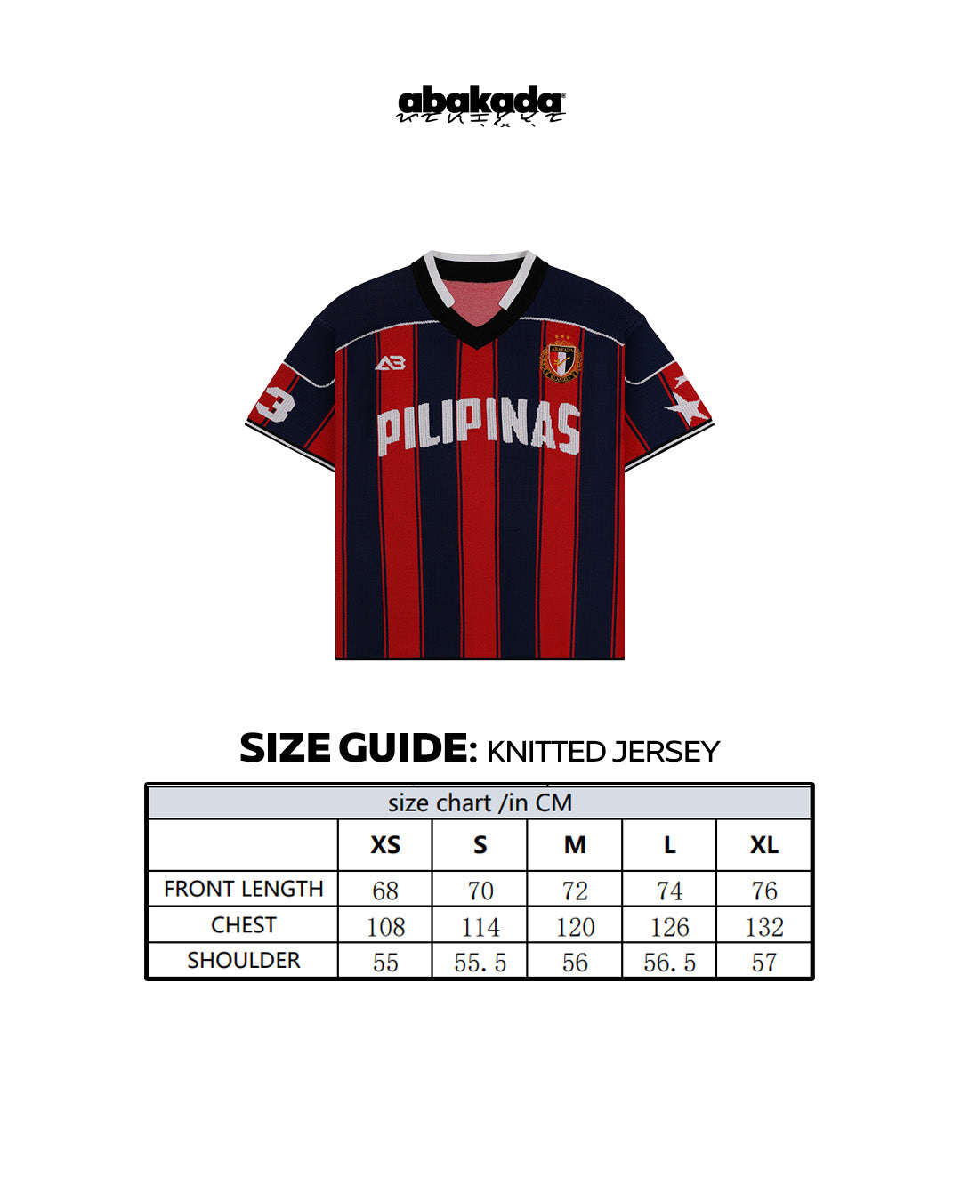 PILIPINAS KNITTED JERSEY (RED/BLUE)
