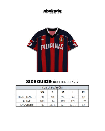 PILIPINAS KNITTED JERSEY (RED/BLUE)