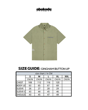 GINGHAM BUTTON-UP (NAVY)