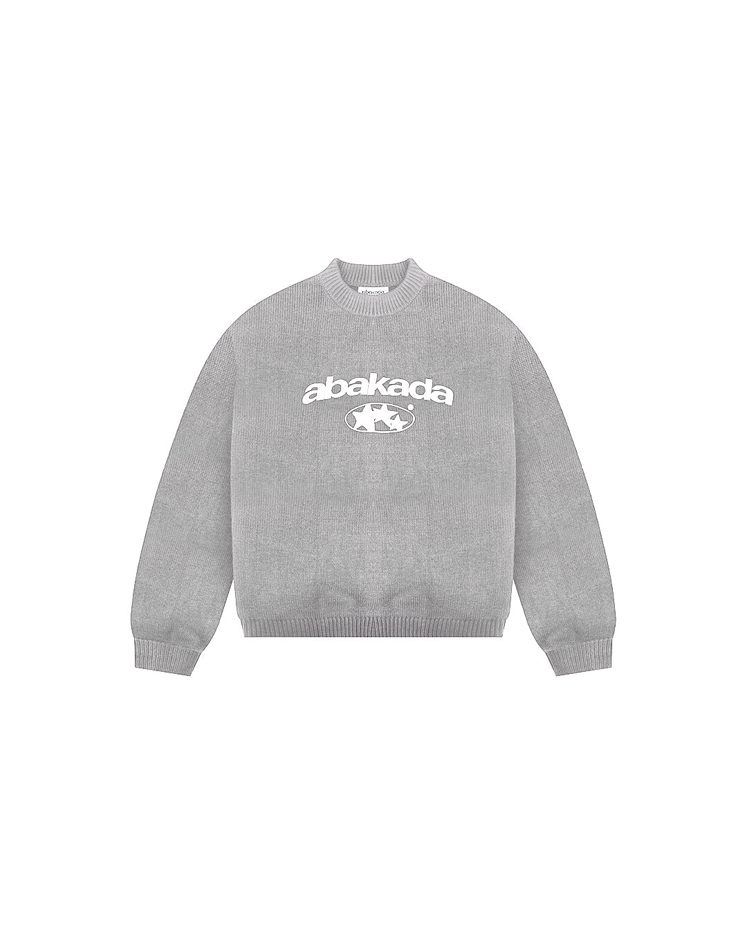 3 STAR KNITTED SWEATER (GREY)