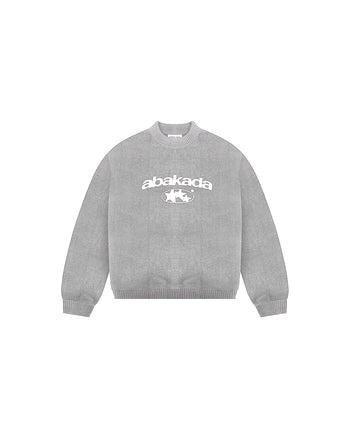3 STAR KNITTED SWEATER (GREY)