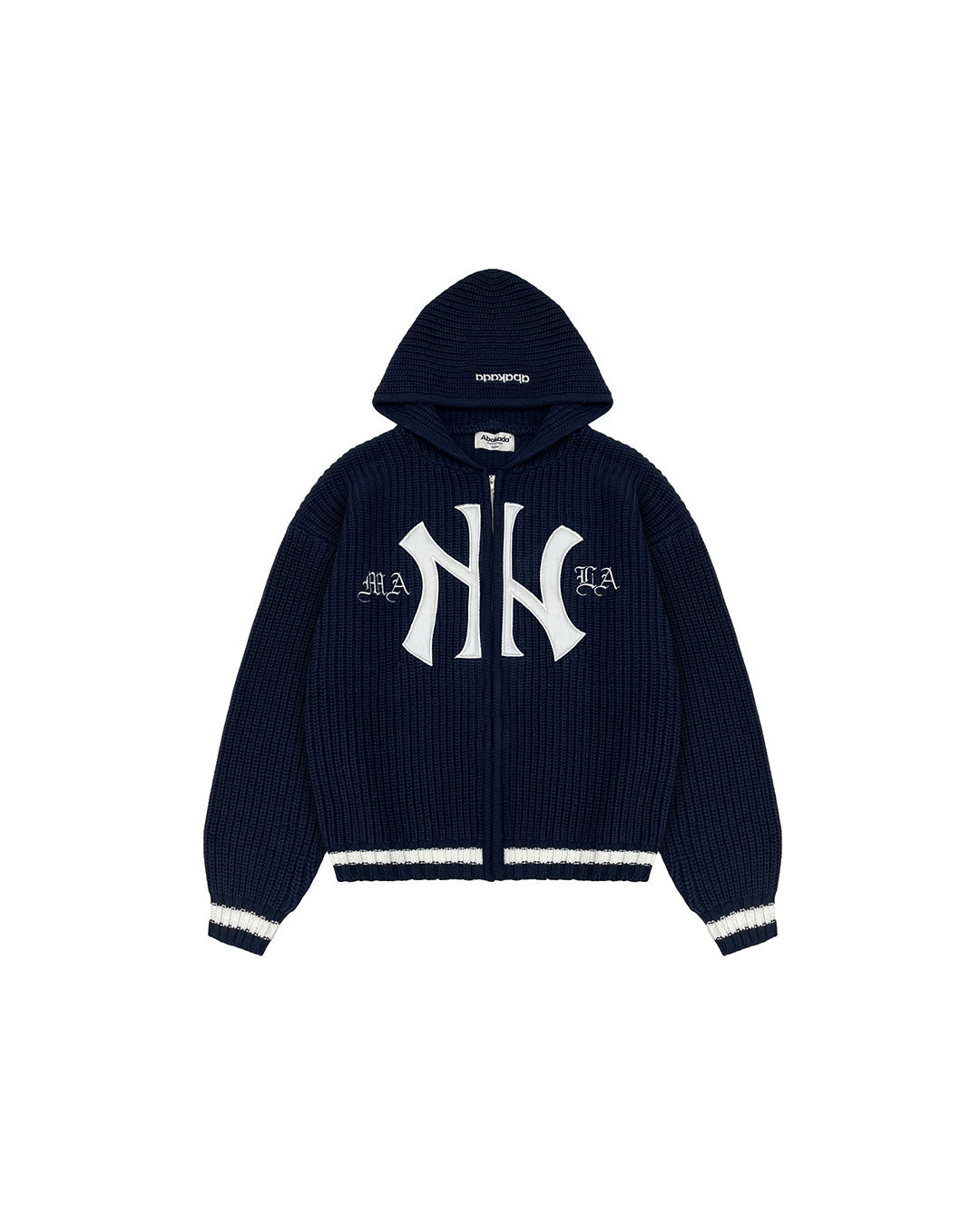 MANILA KNITTED ZIP-UP (NAVY)