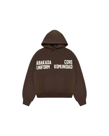 WASHED COMMUNITY HOODIE (BROWN)