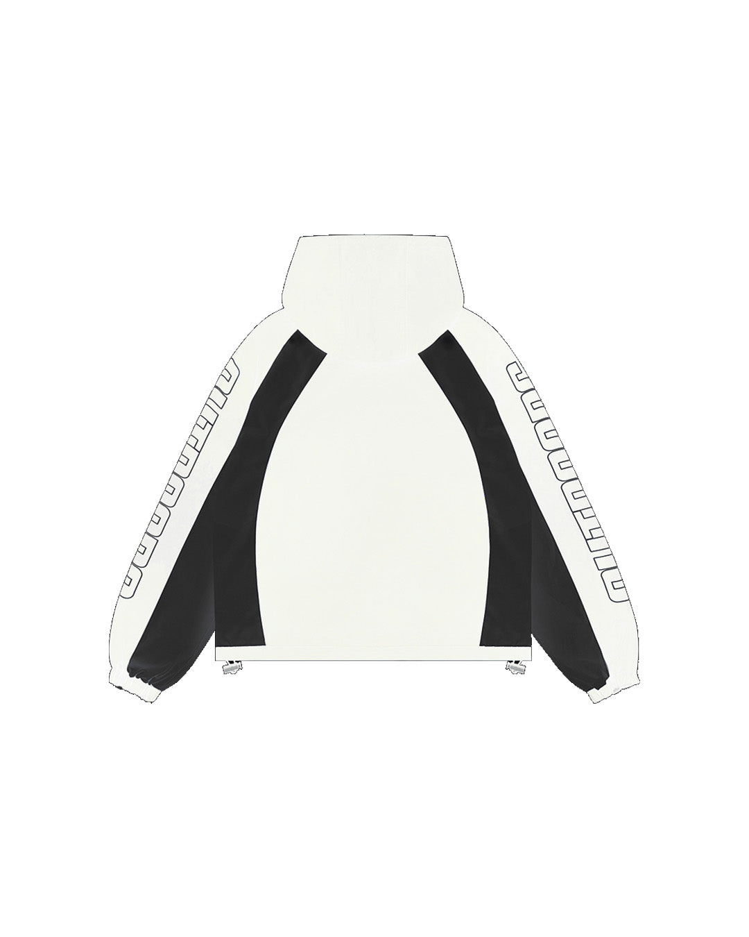 COLORBLOCK WINDBREAKER (WHITE/BLACK)