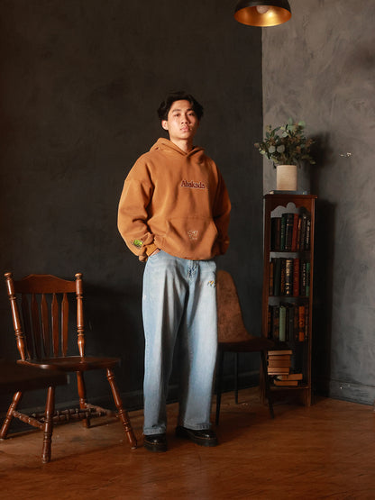ABKD SMILE GRAPIKO HOODIE (BROWN)