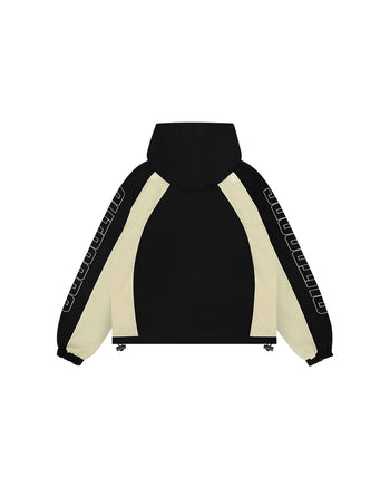 COLORBLOCK WINDBREAKER (BLACK/CREAM)