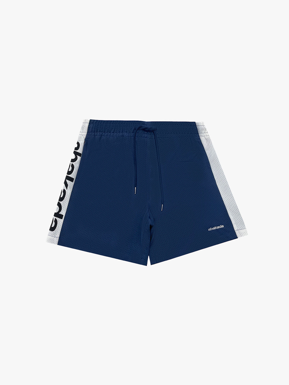 TWO-TONED MESH SHORTS (NAVY/WHITE)