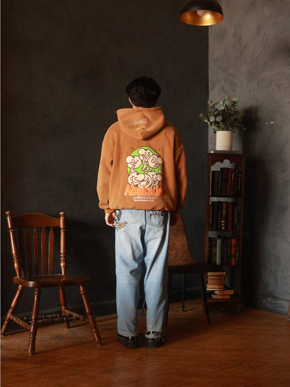 ABKD SMILE GRAPIKO HOODIE (BROWN)
