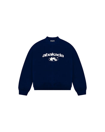 3 STAR KNITTED SWEATER (NAVY)