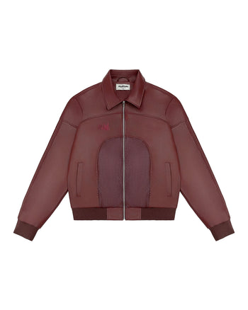 BANIG LEATHER JACKET (WINE)