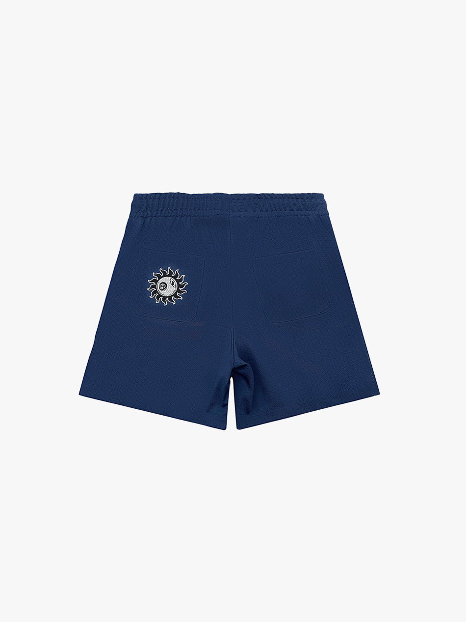 TWO-TONED MESH SHORTS (NAVY/WHITE)