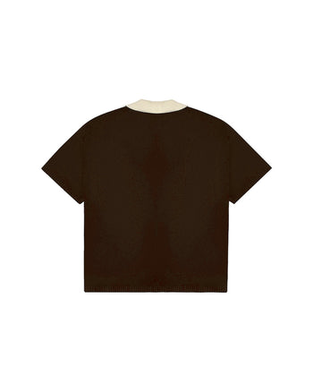 KNITTED MAYNILA POLO (BROWN)