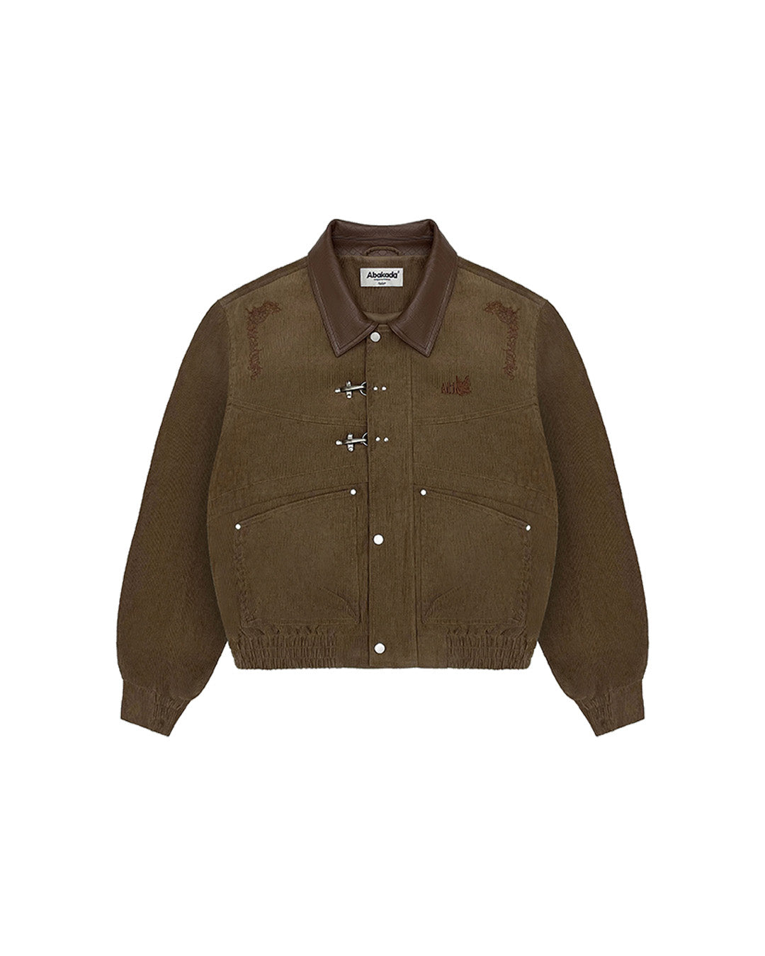 WEAVE COLLAR WORK JACKET (KHAKI)